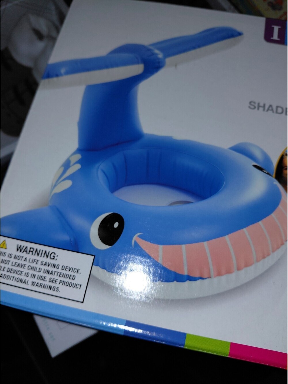Jolly Whale Shaded Baby Float for Ages 1-2